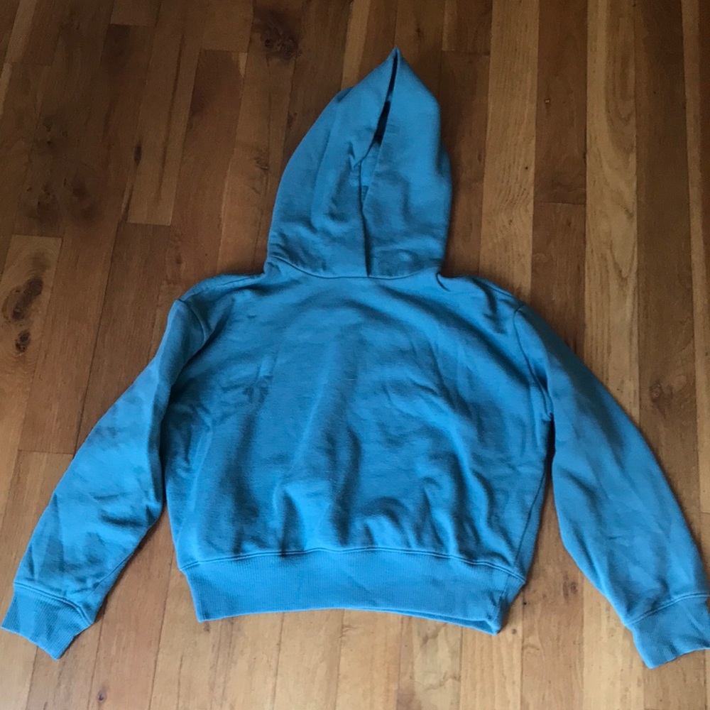 Cropped hoodie. Womens. Green. A. New. Day. Has hoodie